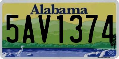 AL license plate 5AV1374