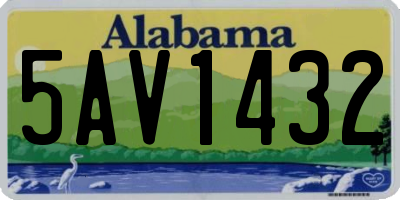 AL license plate 5AV1432