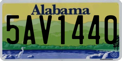 AL license plate 5AV1440