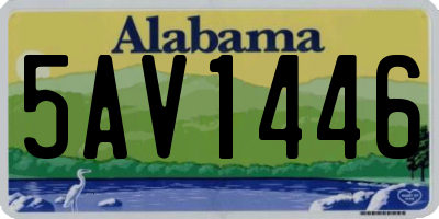 AL license plate 5AV1446