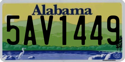 AL license plate 5AV1449