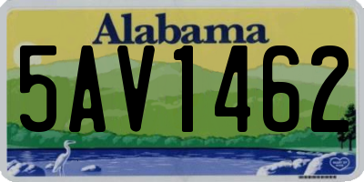 AL license plate 5AV1462