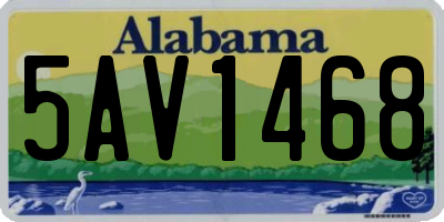 AL license plate 5AV1468