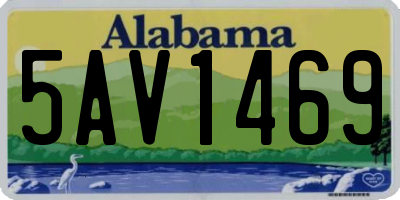 AL license plate 5AV1469