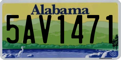 AL license plate 5AV1471