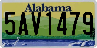 AL license plate 5AV1479