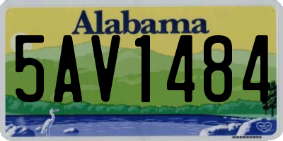 AL license plate 5AV1484