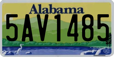 AL license plate 5AV1485