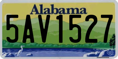 AL license plate 5AV1527