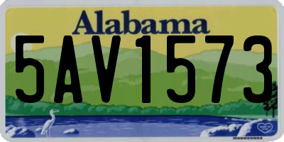 AL license plate 5AV1573
