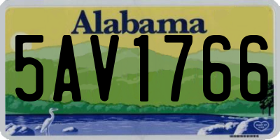 AL license plate 5AV1766