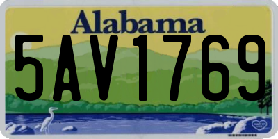 AL license plate 5AV1769