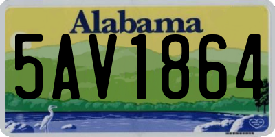 AL license plate 5AV1864