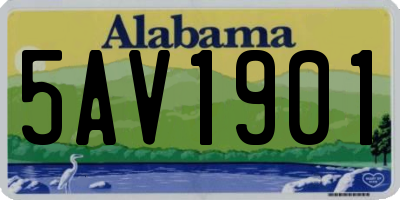 AL license plate 5AV1901