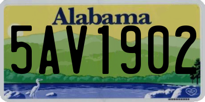 AL license plate 5AV1902