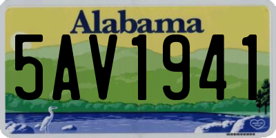 AL license plate 5AV1941