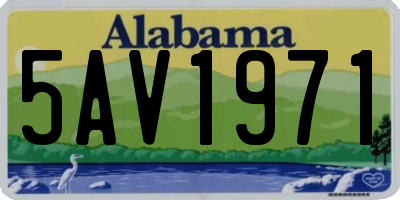 AL license plate 5AV1971
