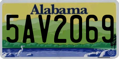 AL license plate 5AV2069
