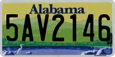 AL license plate 5AV2146