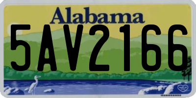 AL license plate 5AV2166