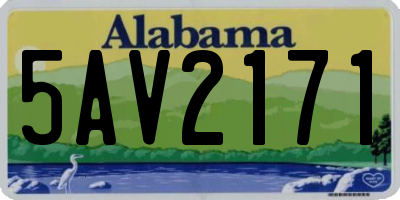 AL license plate 5AV2171