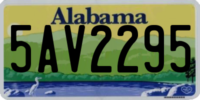 AL license plate 5AV2295
