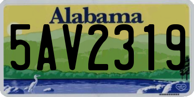 AL license plate 5AV2319