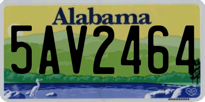 AL license plate 5AV2464