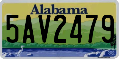 AL license plate 5AV2479