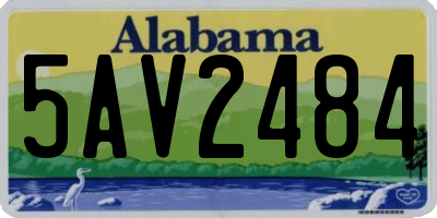AL license plate 5AV2484