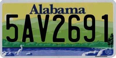AL license plate 5AV2691