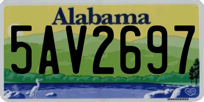 AL license plate 5AV2697