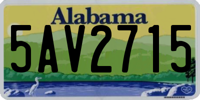 AL license plate 5AV2715