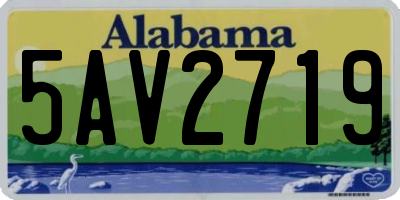 AL license plate 5AV2719