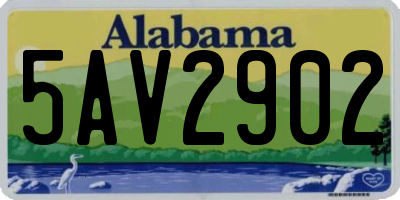 AL license plate 5AV2902