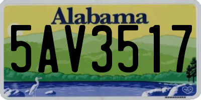 AL license plate 5AV3517
