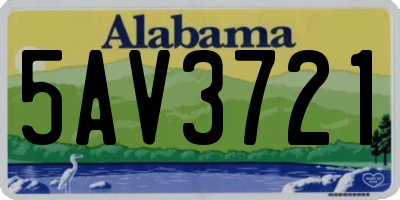 AL license plate 5AV3721