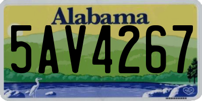 AL license plate 5AV4267
