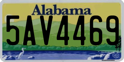 AL license plate 5AV4469
