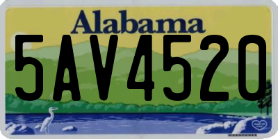 AL license plate 5AV4520
