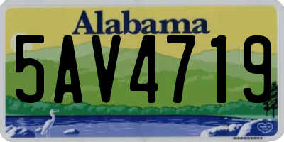 AL license plate 5AV4719