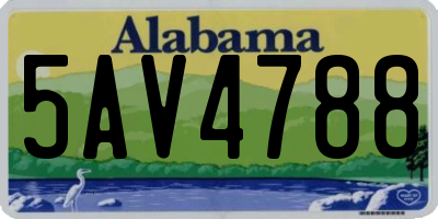 AL license plate 5AV4788