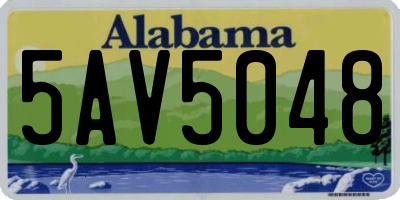 AL license plate 5AV5048
