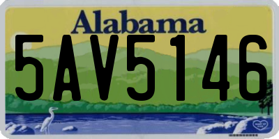 AL license plate 5AV5146