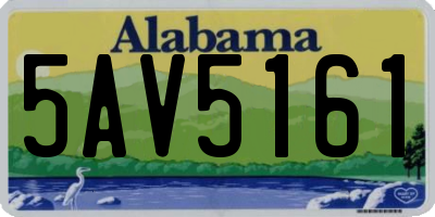 AL license plate 5AV5161