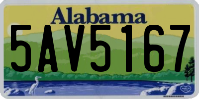 AL license plate 5AV5167