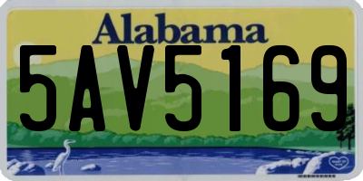 AL license plate 5AV5169