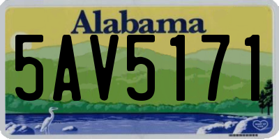 AL license plate 5AV5171