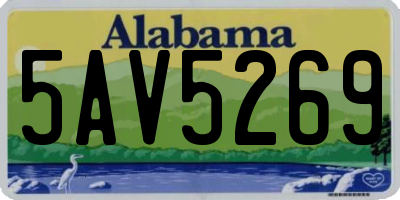 AL license plate 5AV5269