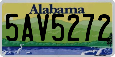 AL license plate 5AV5272